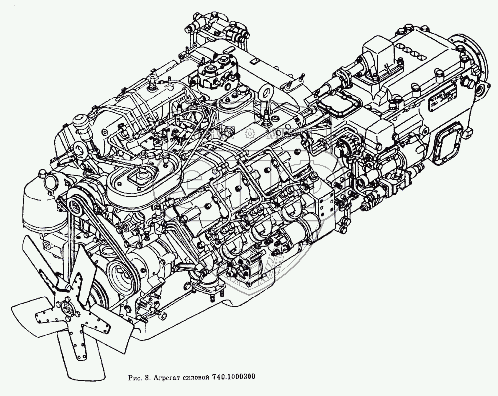 Двигатель камаз 5320 схема