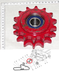 POLESE Zv-ka z14, t25,4 dvoinaya(blok zvezdochek KOK) natyazhnaya s podsh KZK-12-1800040 (VR-30.05.00.040) (11510)