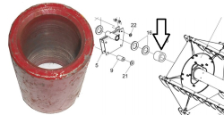 POLESE Vtulka napravlyayuschei motovila KZR 1573822 (6453)
