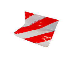 Наклейка 423х423мм (белая и красная полоса) G7100-577