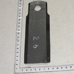 POLESE Nozh izmelchitelya podvizhnii KZK-10-0290416A s 2011 goda (80sht1mash) otv 18mm GOMSELMASH (15322)