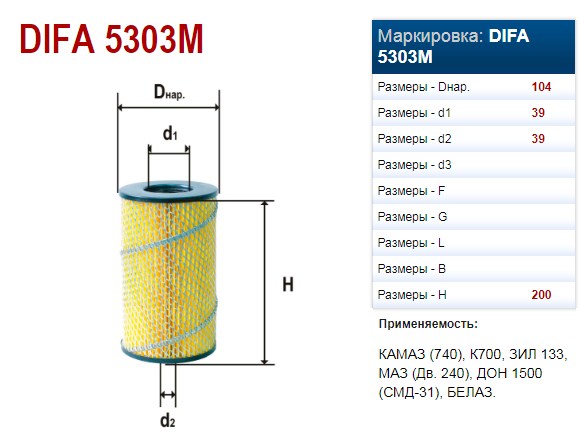 EFOM (M5303M) 645-1012040 (DIFA) (12829)