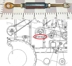 POLESE Styazhka mehanizma natyazheniya privoda kolebatelya ochistki KZK 0202990A v sb (15734)