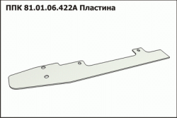 PPK Plastina rusla otrivochnaya pravaya PPK-81.01.06.422