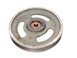 Шкив натяж прив заднего кприв 10.01.30.150Б в сб с подш чугун