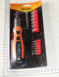 Otvertka reversivnaya+biti+golovki (15sht.v plastik.bokse) (115565) (14359)