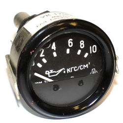 KAMAZ Ukazatel davl masla 33.3810 RK do 10atm. el.24V (anal. UK-170M)