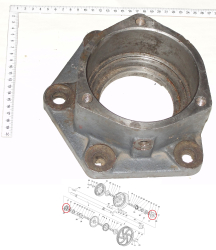 POLESE Korpus podshipnika vala ustanovki shkivov (podshipnik 3514) KZK-10-0202116 (8486)