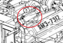 POLESE Truba vozdushnaya verhnyaya KZK-12-3-0106180 (15740)