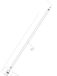 Вал привода шнека выгрузного РСМ-10.01.55.170-01 1500Б удлин (L=3345 мм)