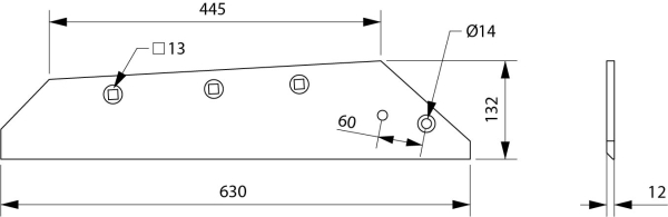 Лемех правый РЗЗ.П-01-750_1 (Светлоград)
