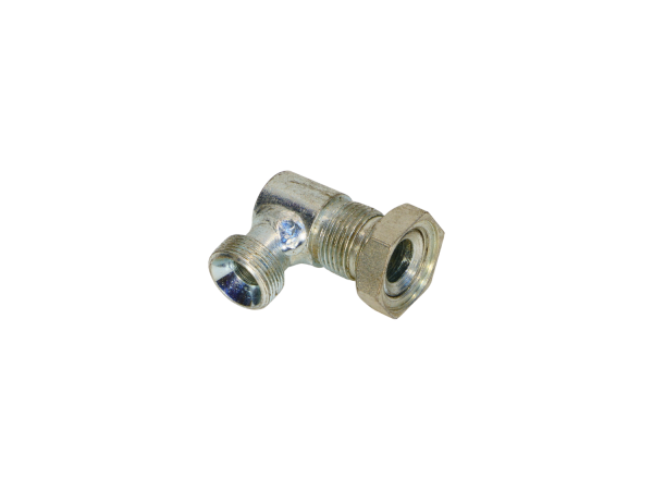 Переходник S32S32 угловой с контрогайкой (М27х1,5хМ27х1,5)