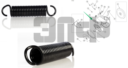 KINZE  Pruzhina prikativayuschego kolesa GD8460 (8417)