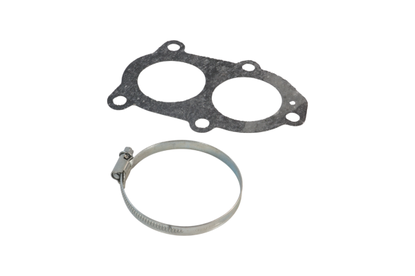 Патрубок водяной коробки в сб. (хомут+прокладка) 740.1303130 Н.Челны (3)