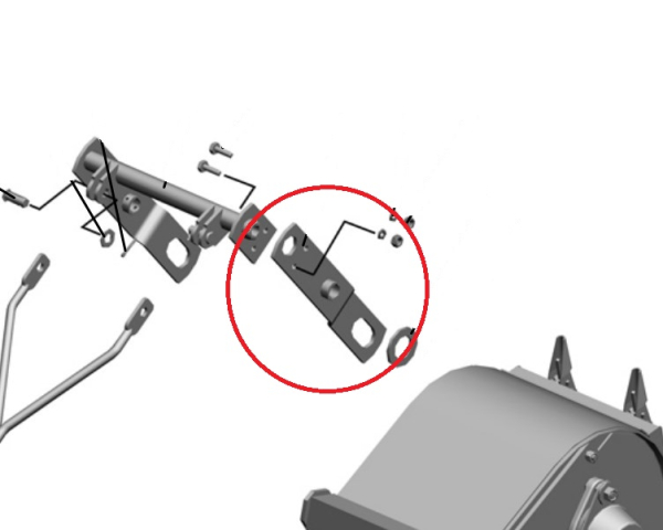 AKROS Plastina richagov elevatorov 142.50.02.230 Rostselmash (7089)