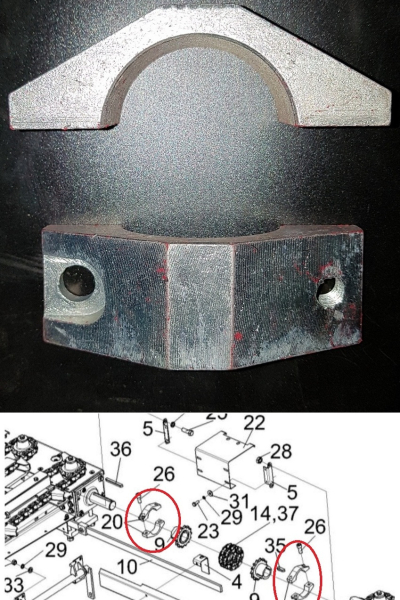 POLESE KOK Homut polumufti reduktora KPS-4-0500202 (8383)