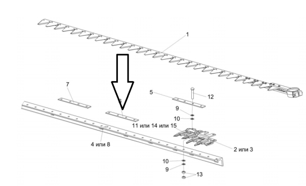 POLESE Plastina treniya nozha KZR 1507411 (6447)