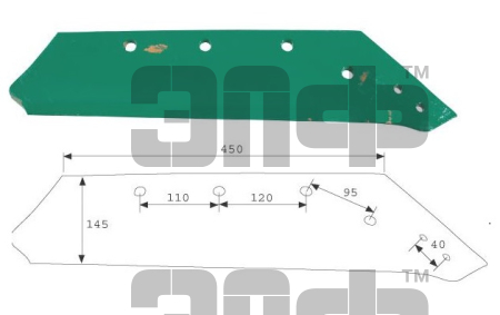 Bellota Lemeh pravii 1374-14D C.A. Kverneland Ispaniya (7490)