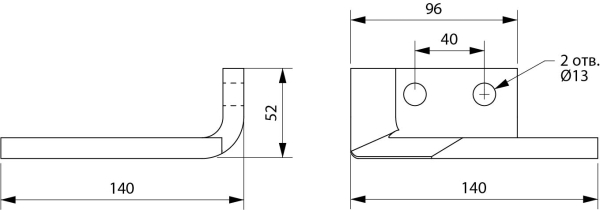 Крыло левое РЗЗ.09.01.400-01_1