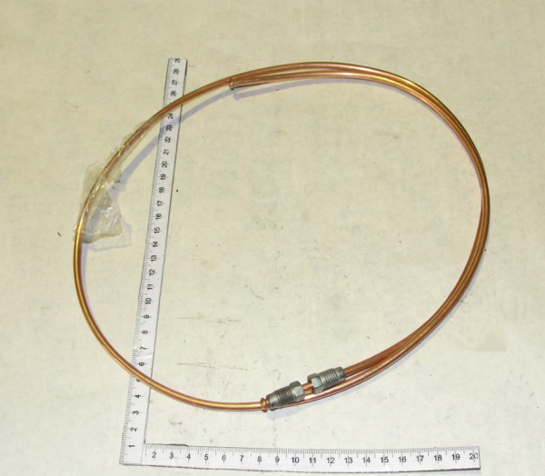 UAZ Trubka tormoznaya medn. ot troinika k zadn.prav.tormozu L-1226mm (d-5mm) 31605-3506100 (12706)